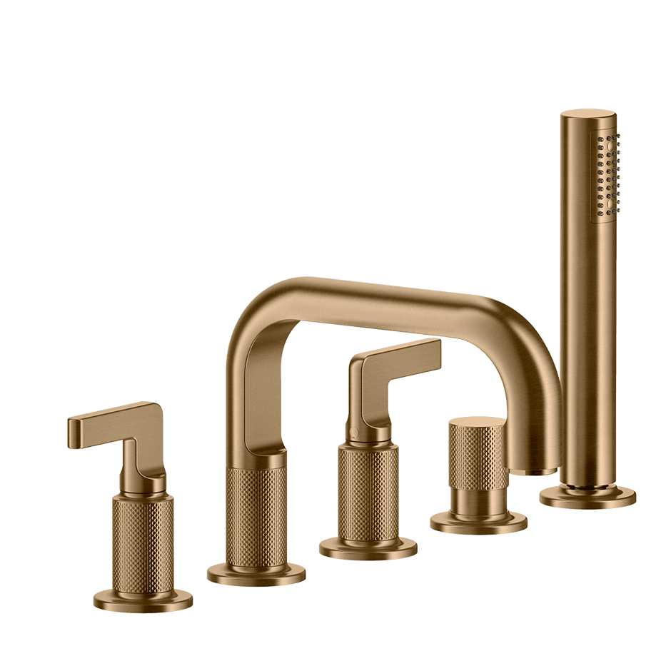 Gessi Bath Mixer 58040 in Warm Bronze Br. Pvd