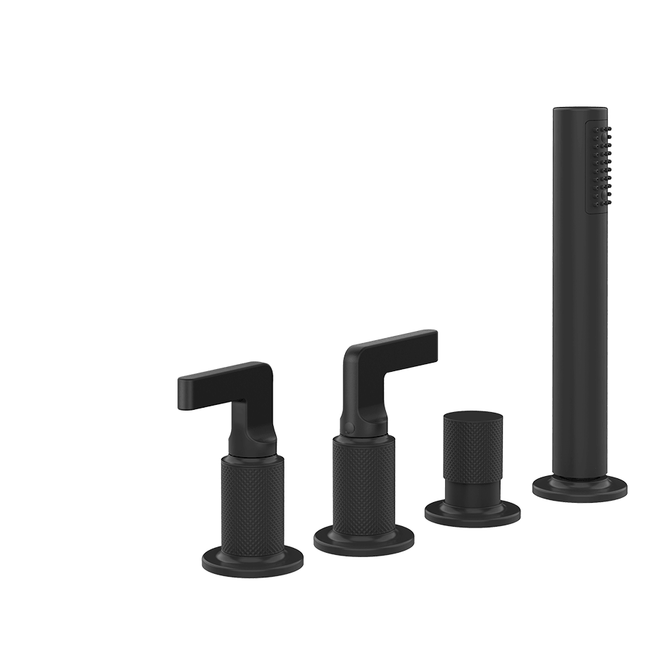 Gessi Bath Mixer 58043 in Matte Black