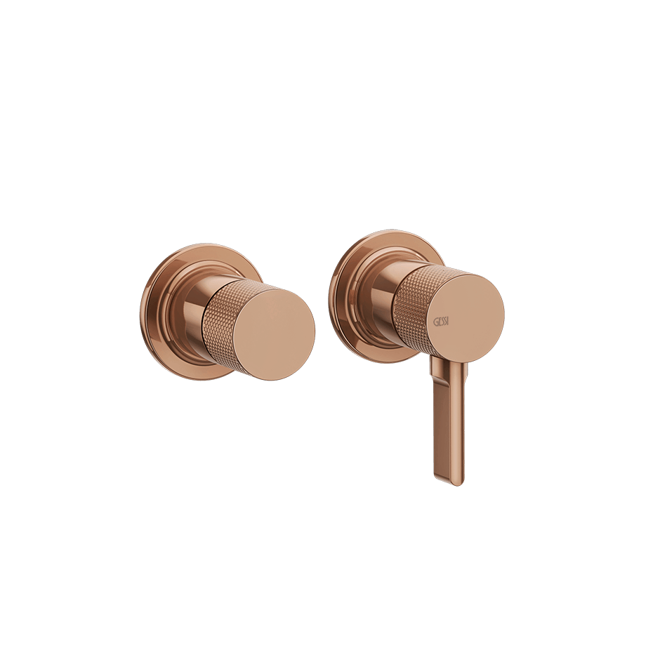 Gessi Shower Mixer 58077 in Copper Pvd