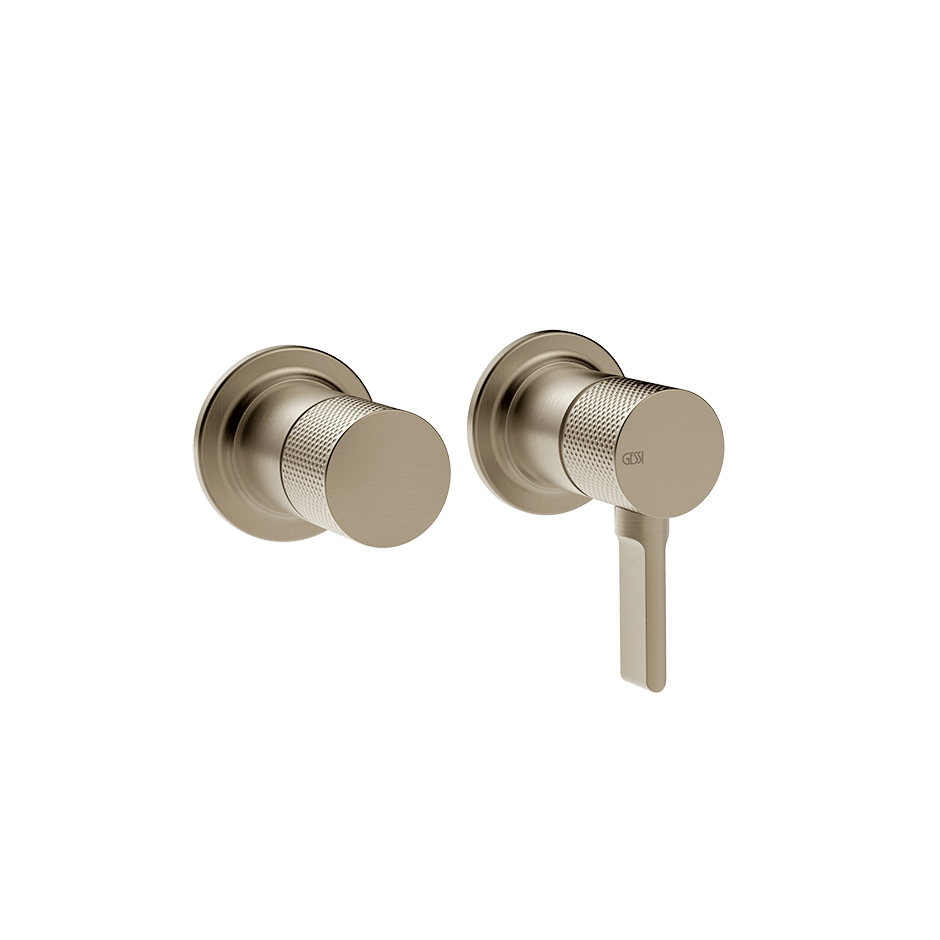 Gessi Shower Mixer 58077 in Finox Brushed Nickel