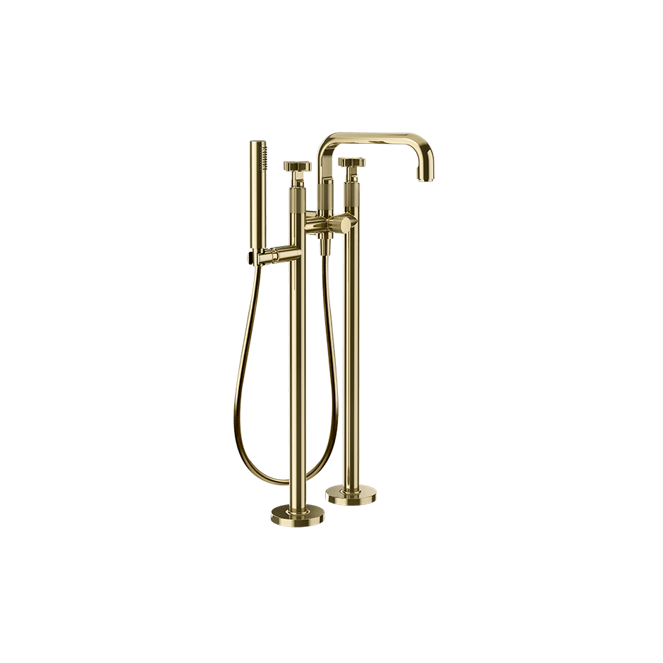 Gessi Bath Mixer 58129 in Brass Pvd