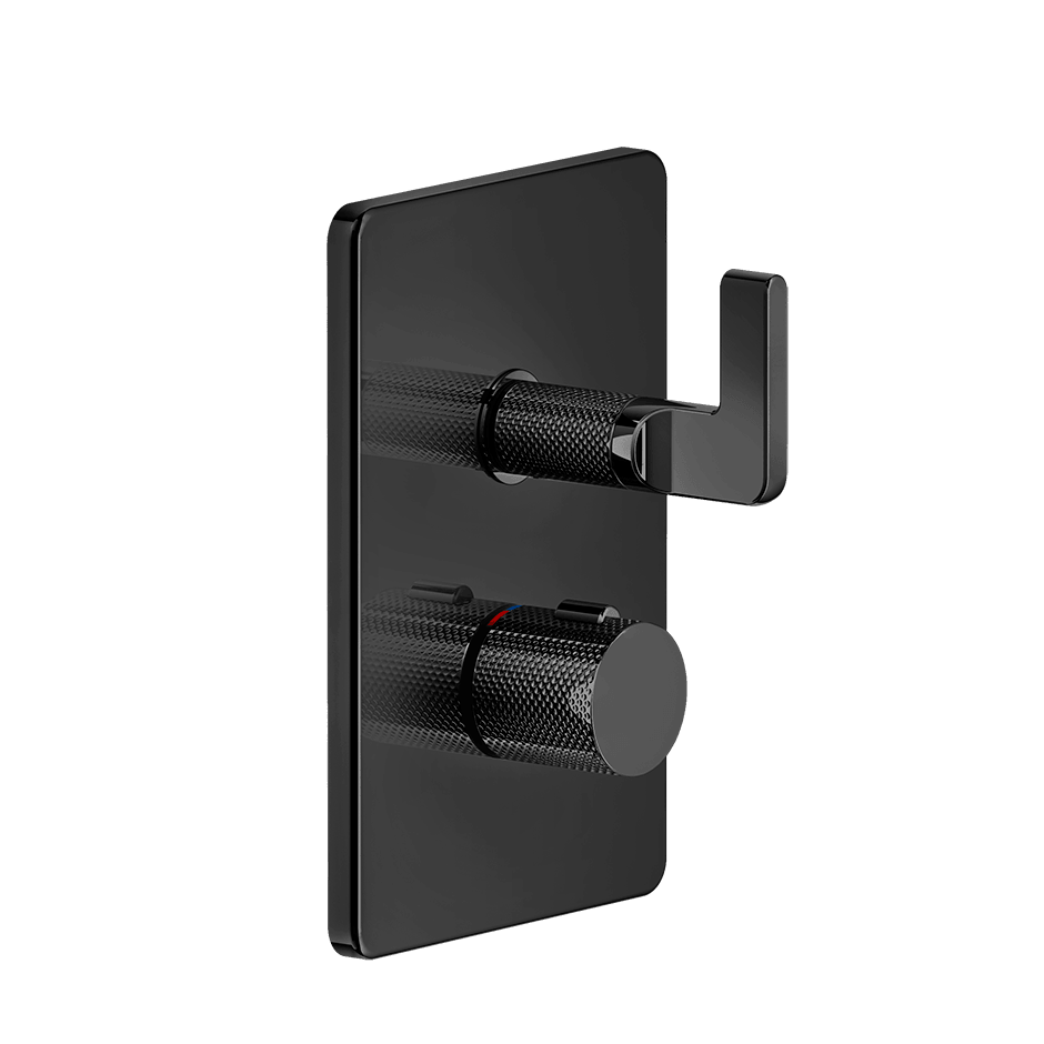 Gessi Shower Mixer 58132 in Black Metal Pvd