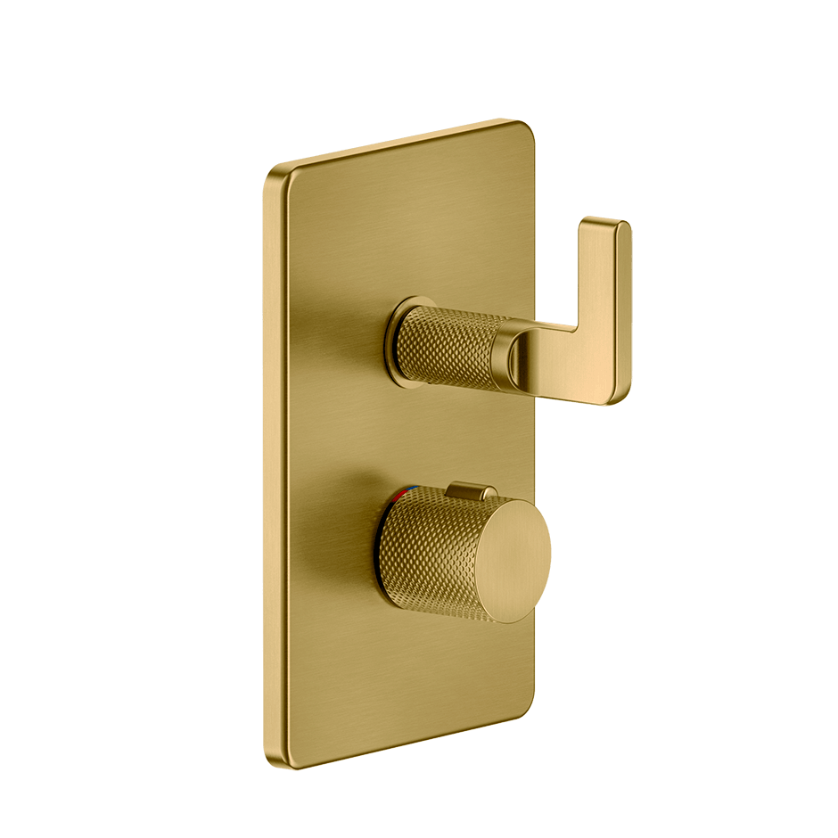 Gessi Shower Mixer 58132 in Gold Brushed Pvd