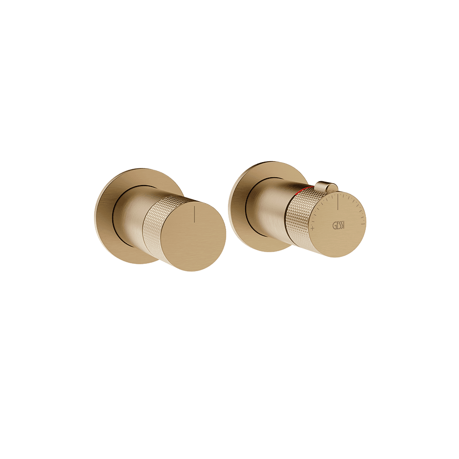 Gessi Shower Mixer 58133 in Warm Bronze Br. Pvd