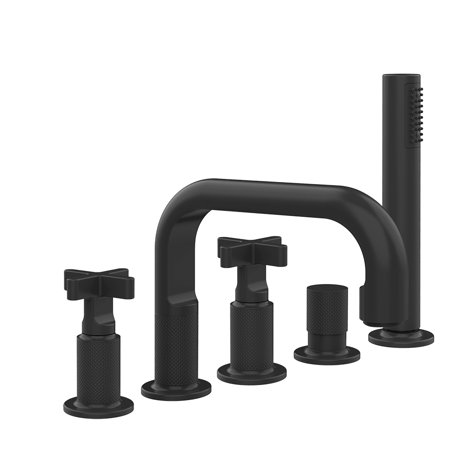 Gessi Bath Mixer 58140 in Matte Black