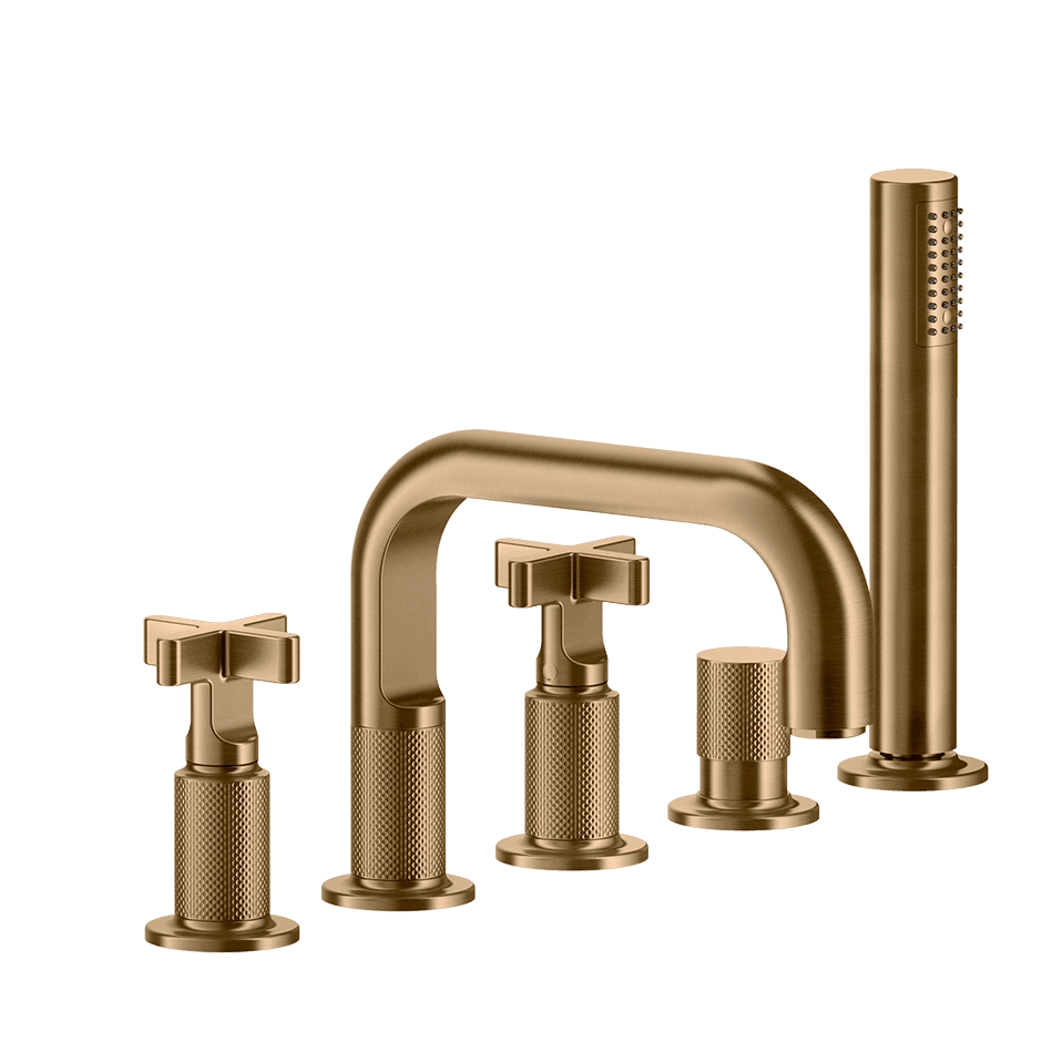 Gessi Bath Mixer 58140 in Warm Bronze Br. Pvd
