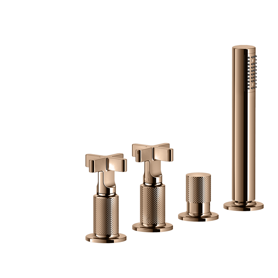 Gessi Bath Mixer 58143 in Copper Pvd