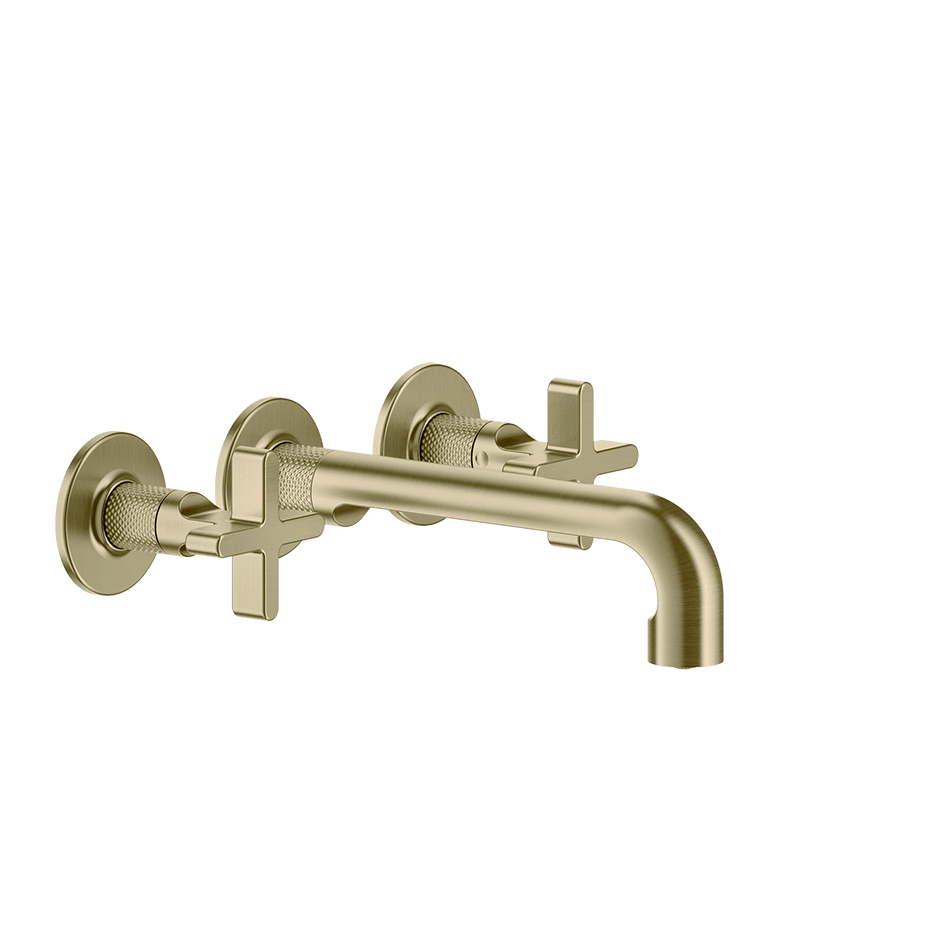 Gessi Washbasin Group 58190 in Brass Brushed Pvd