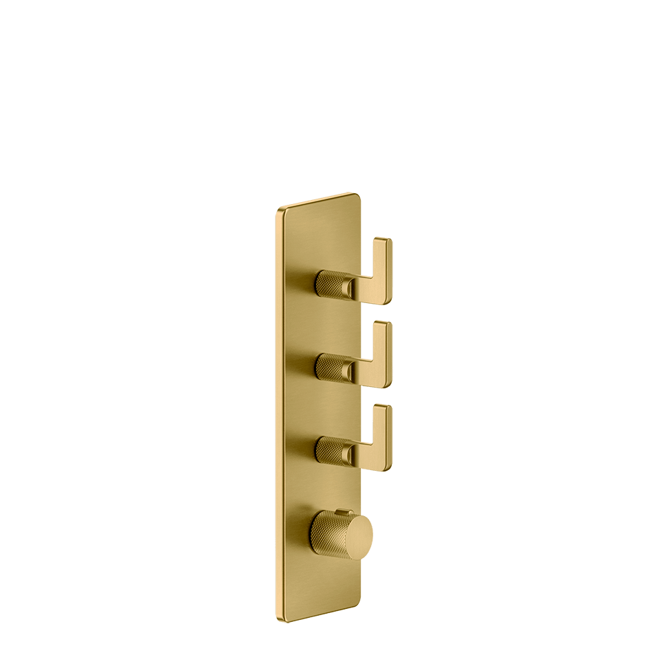 Gessi Shower Mixer 58206 in Gold Brushed Pvd