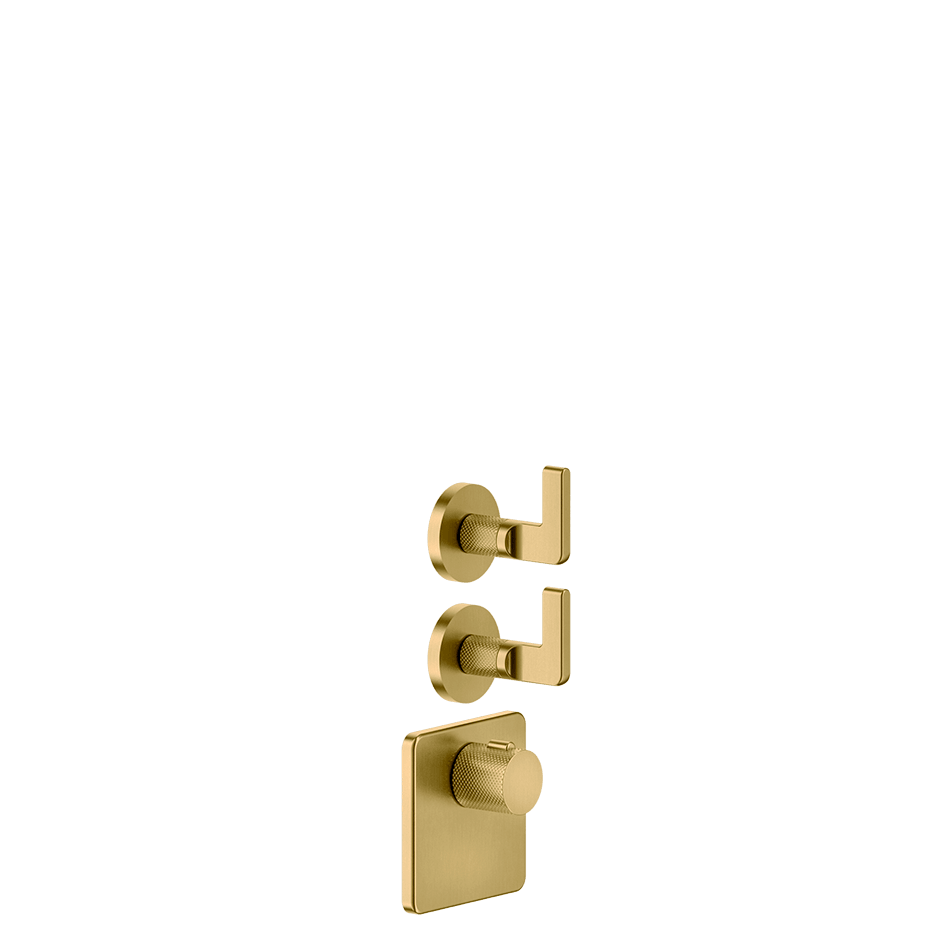 Gessi Shower Mixer 58214 in Gold Brushed Pvd