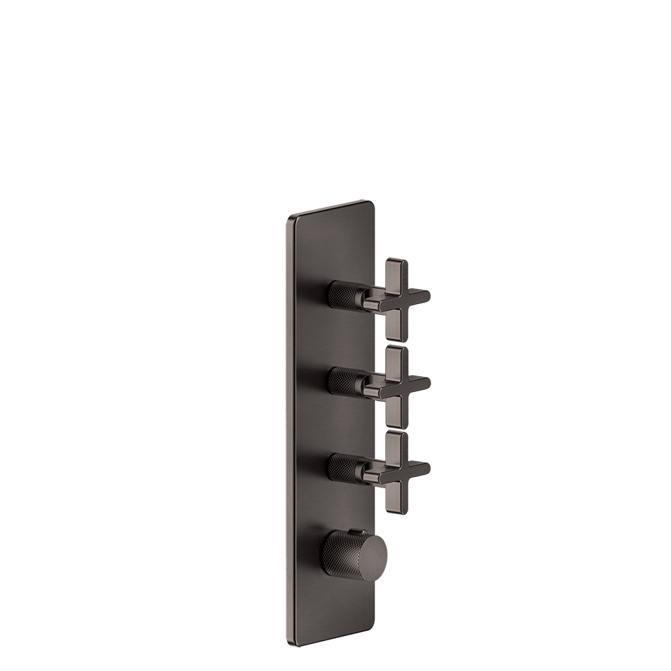 Gessi Shower Mixer 58226 in Black Metal Br. Pvd