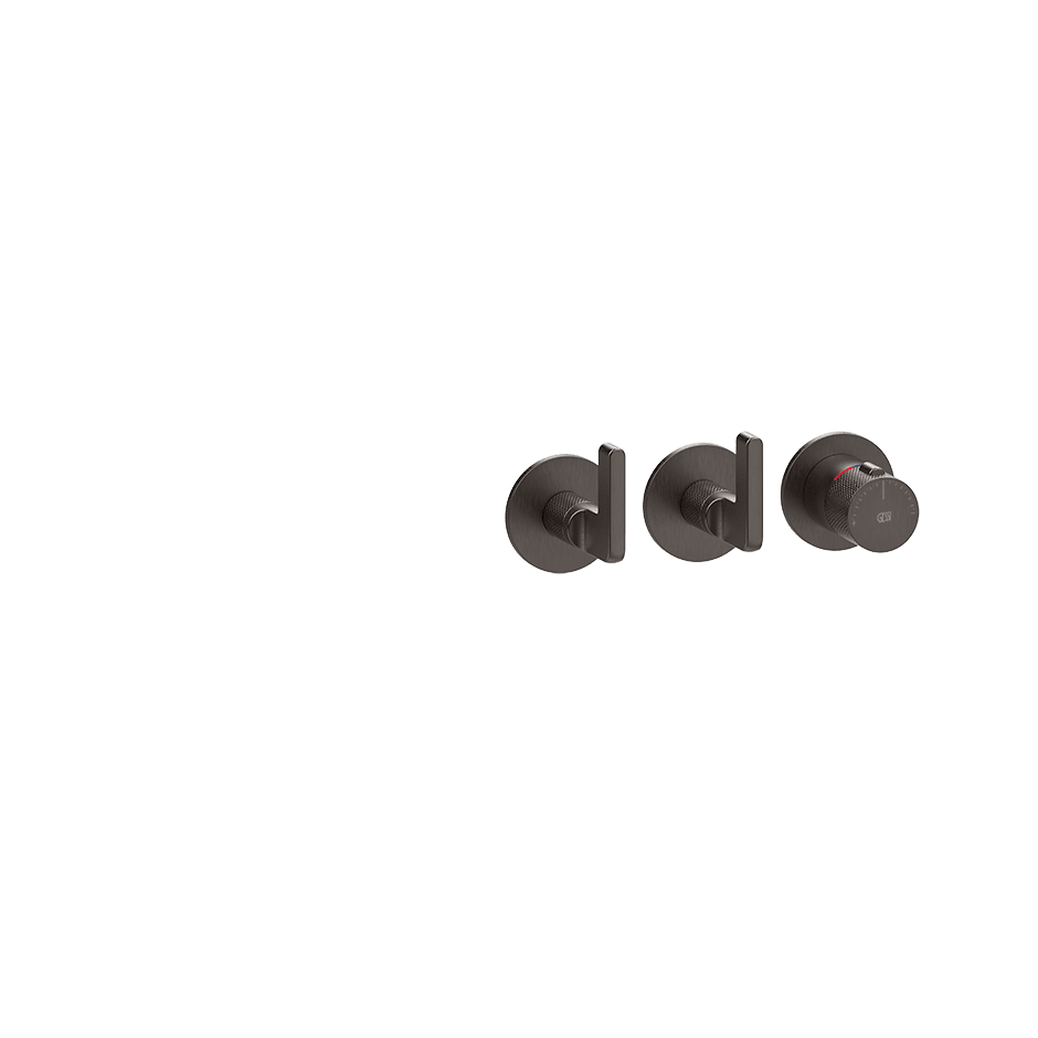Gessi Shower Mixer 58334 in Black Metal Br. Pvd