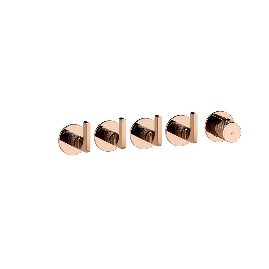 Gessi Shower Mixer 58338 in Copper Pvd