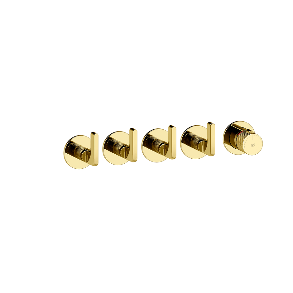 Gessi Shower Mixer 58338 in Gold Pvd