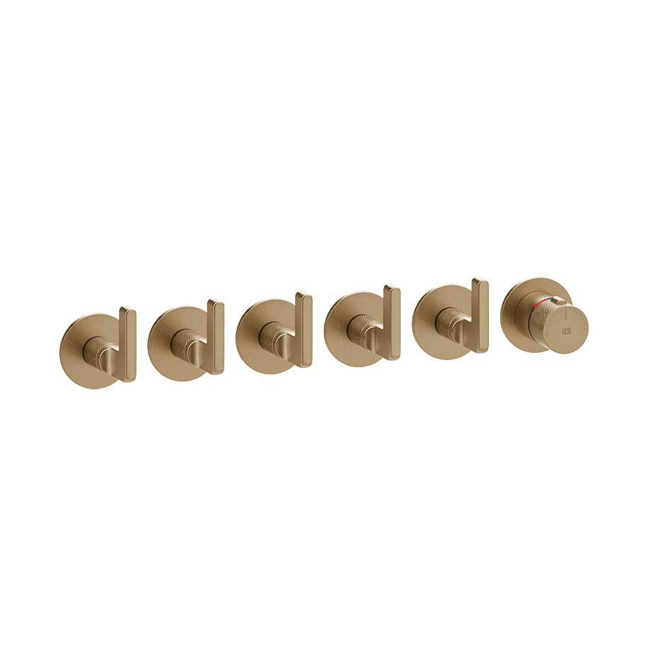 Gessi Shower Mixer 58340 in Warm Bronze Br. Pvd