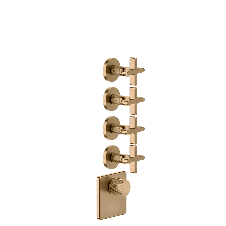 Gessi Shower Mixer 58348 in Warm Bronze Br. Pvd
