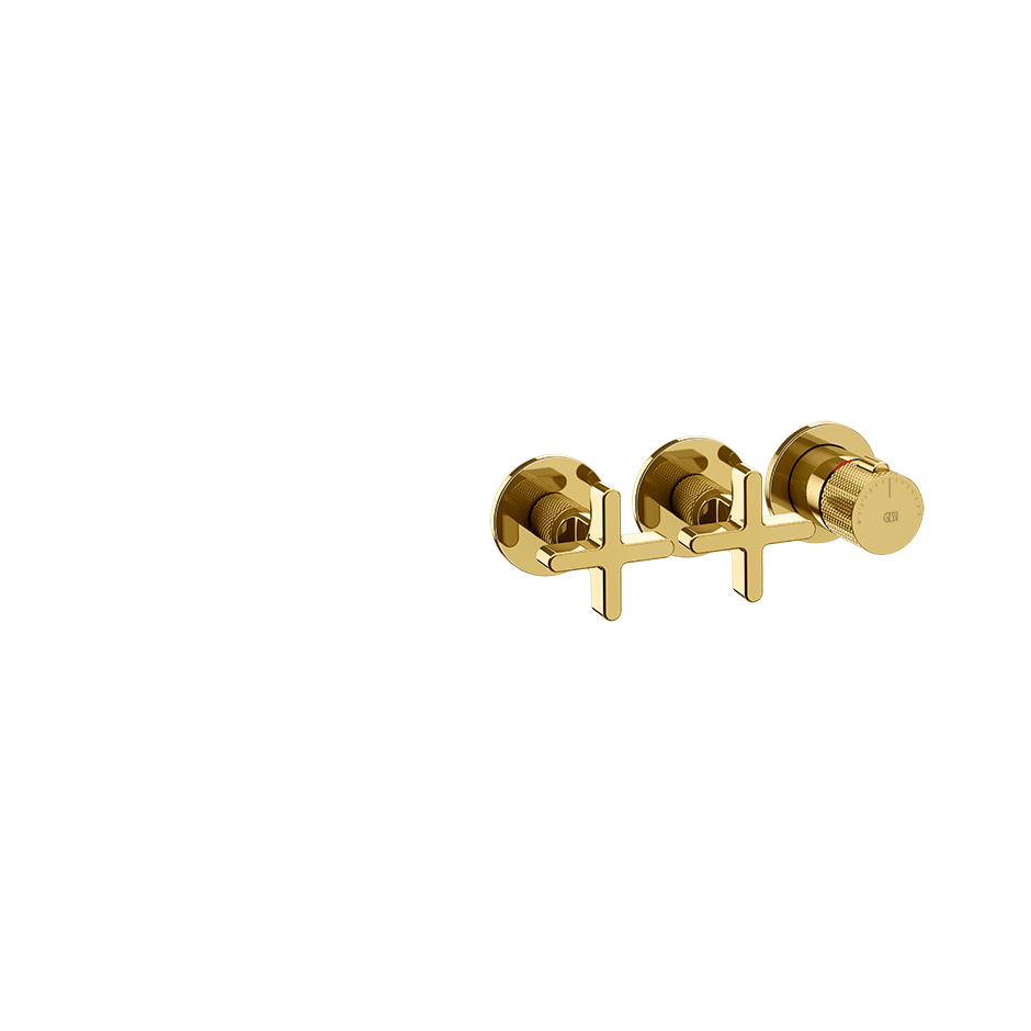 Gessi Shower Mixer 58434 in Gold Pvd