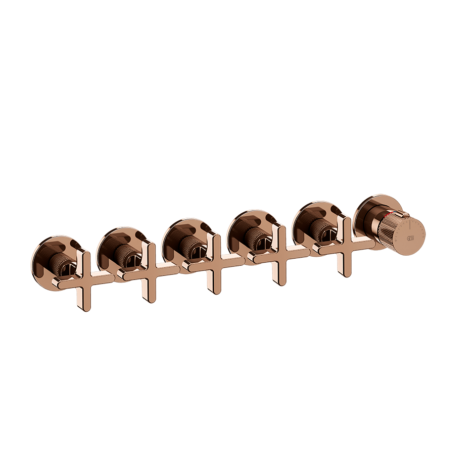 Gessi Shower Mixer 58440 in Copper Pvd