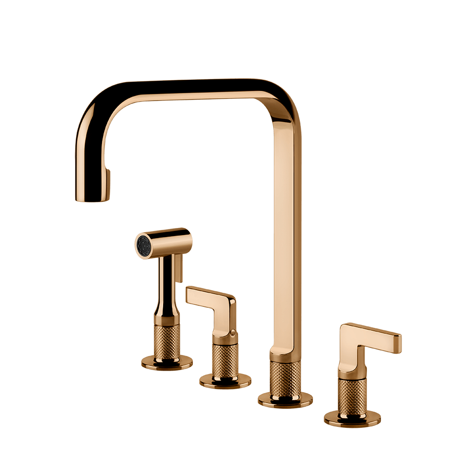 Gessi Sink Mixer 58703 in Warm Bronze Pvd