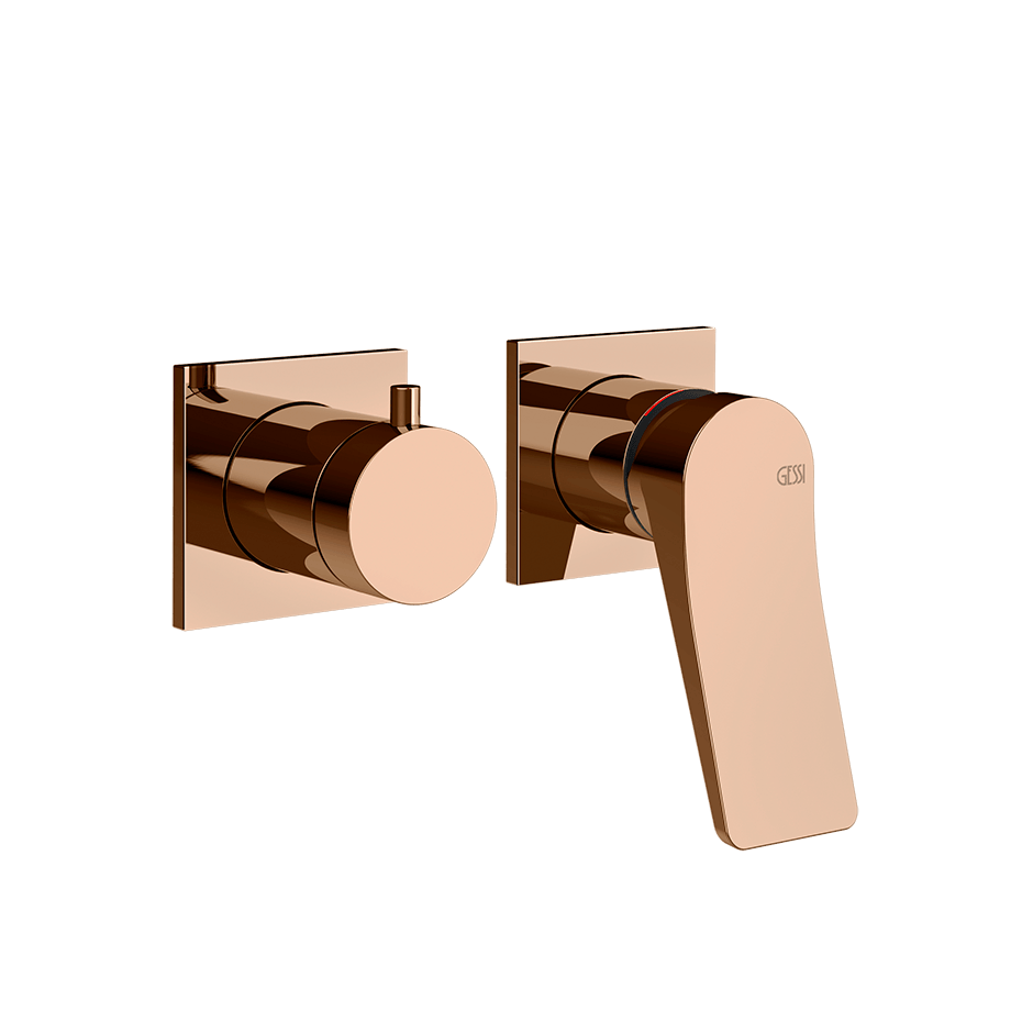 Gessi Shower Mixer 59038 in Copper Pvd