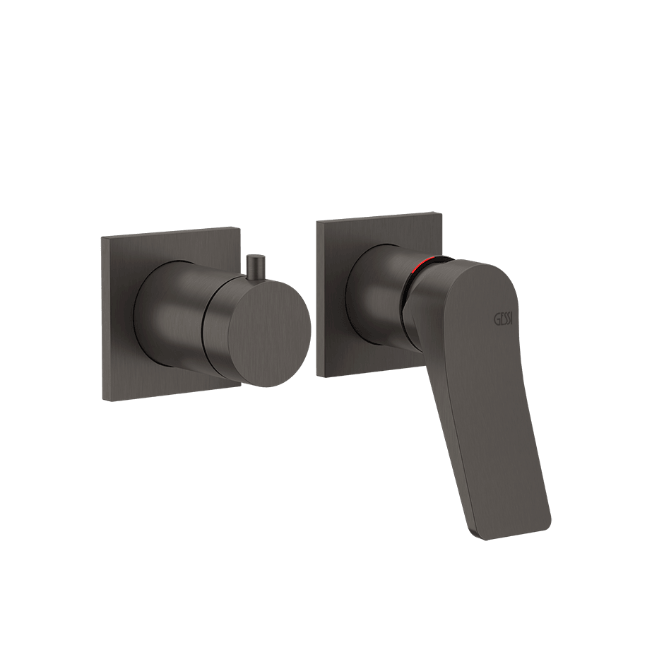 Gessi Shower Mixer 59038 in Black Metal Br. Pvd