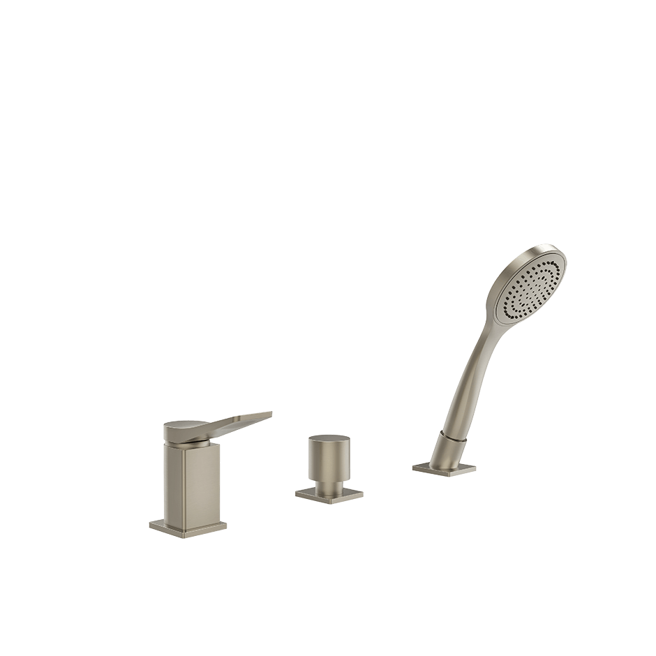 Gessi Bath Mixer 59043 in Finox Brushed Nickel