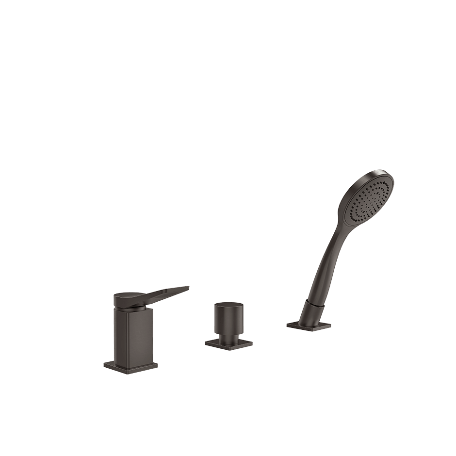 Gessi Bath Mixer 59043 in Black Metal Br. Pvd