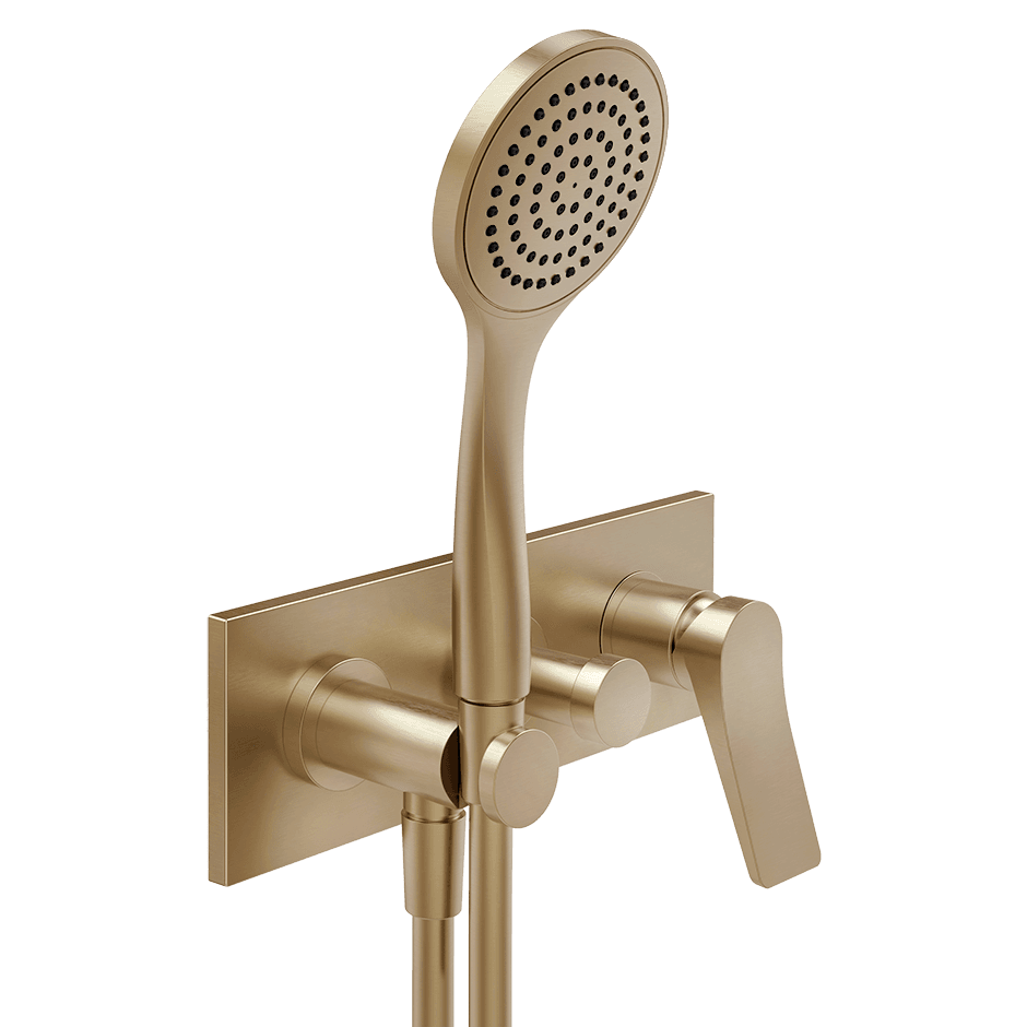 Gessi Bath Mixer 59140 in Warm Bronze Br. Pvd