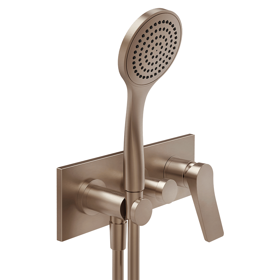 Gessi Bath Mixer 59141 in Copper Brushed Pvd