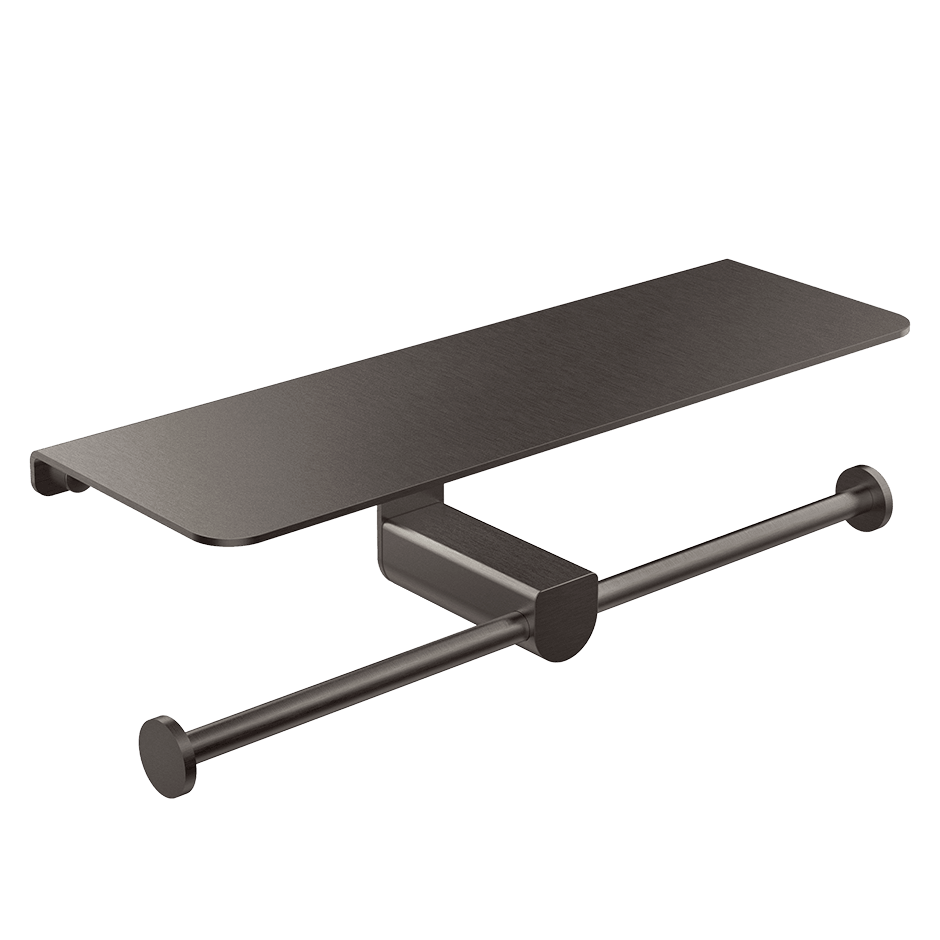 Gessi Paper Roll Holder 59450 in Black Metal Br. Pvd