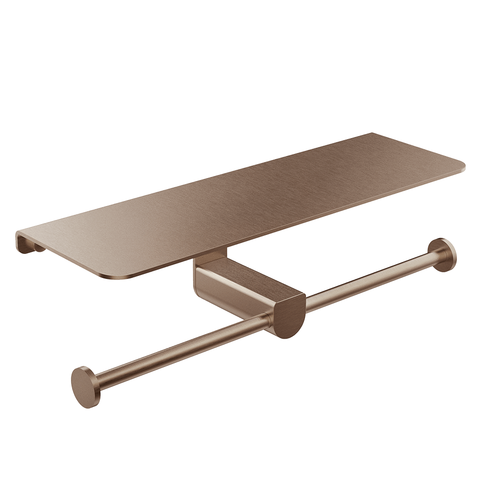 Gessi Paper Roll Holder 59450 in Copper Brushed Pvd