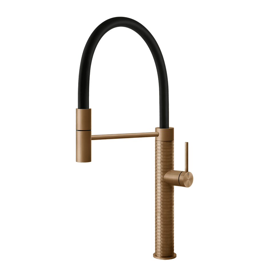 Gessi Sink Mixer 60012 in Warm Bronze Br. Pvd