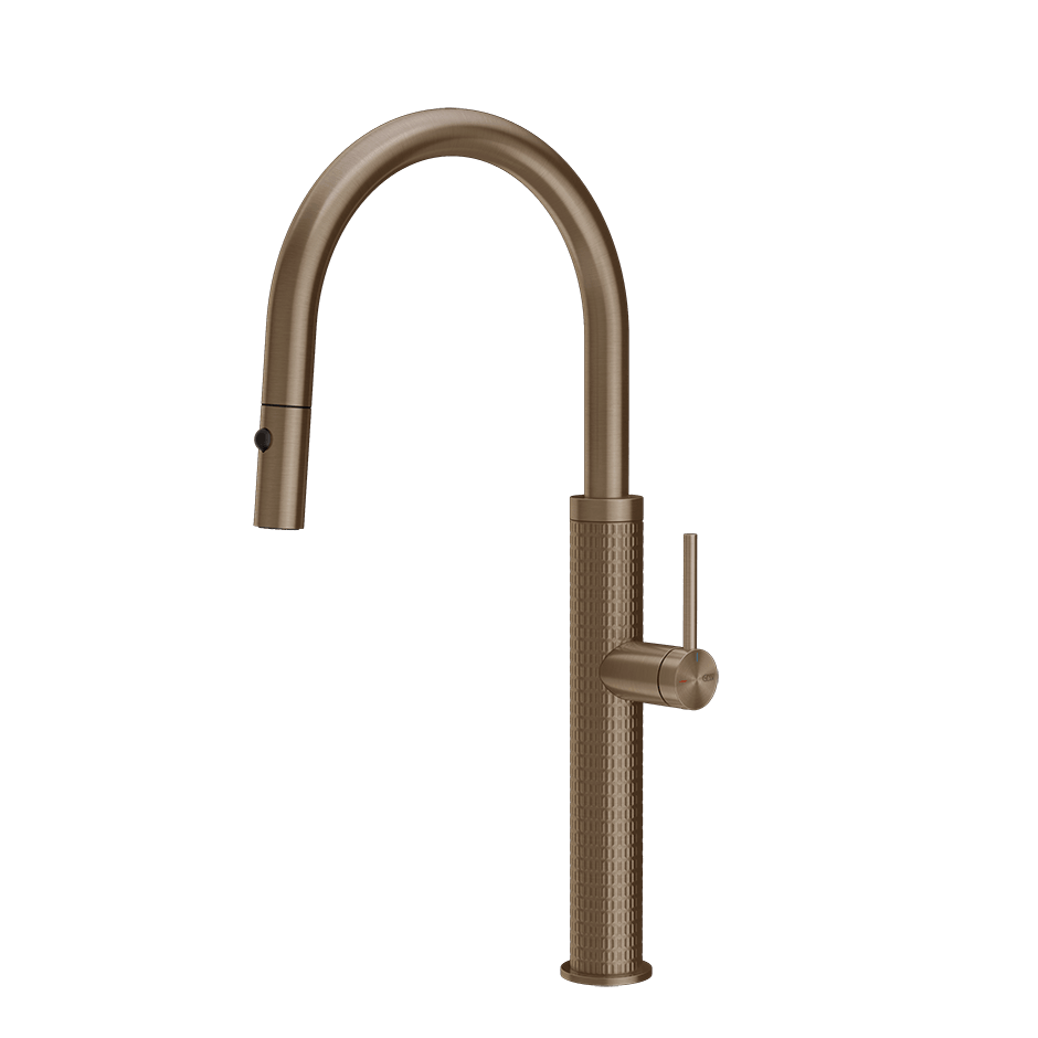 Gessi Sink Mixer 60024 in Coffee Bronze Brushed Pvd