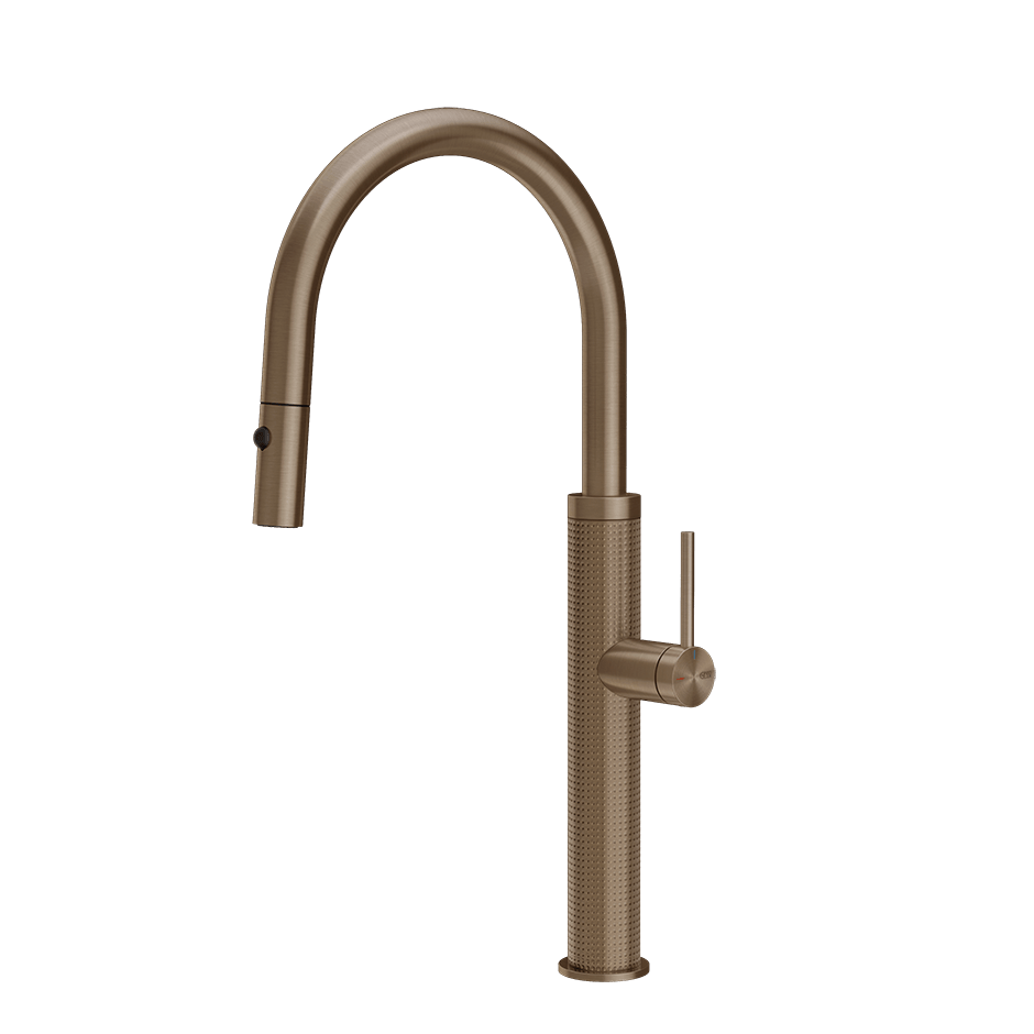 Gessi Sink Mixer 60026 in Coffee Bronze Brushed Pvd