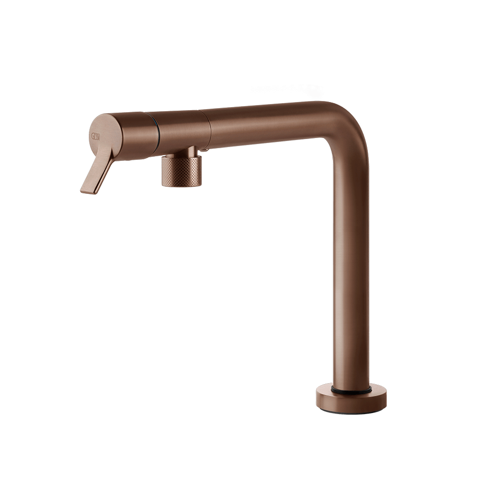 Gessi Sink Mixer 60071 in Copper Brushed Pvd