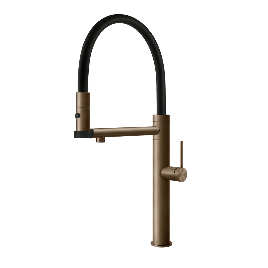Gessi Sink Mixer 60210 in Coffee Bronze Brushed Pvd