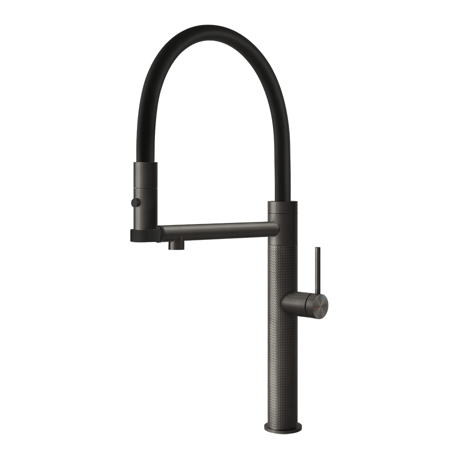Gessi Sink Mixer 60214 in Black Metal Br. Pvd
