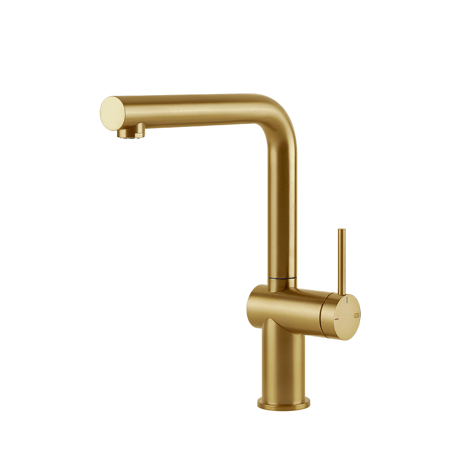 Gessi Sink Mixer 60431 in Gold Brushed Pvd