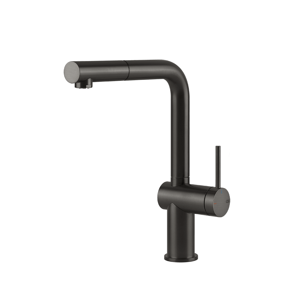Gessi Sink Mixer 60433 in Black Metal Br. Pvd