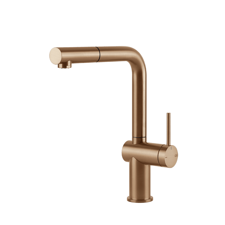 Gessi Sink Mixer 60433 in Warm Bronze Br. Pvd