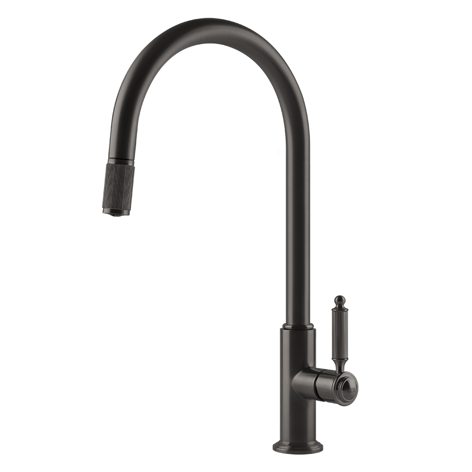Gessi Sink Mixer 60622 in Black Metal Br. Pvd