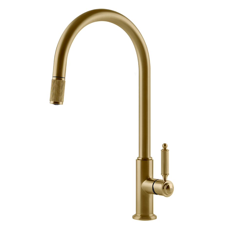 Gessi Sink Mixer 60622 in Gold Brushed Pvd