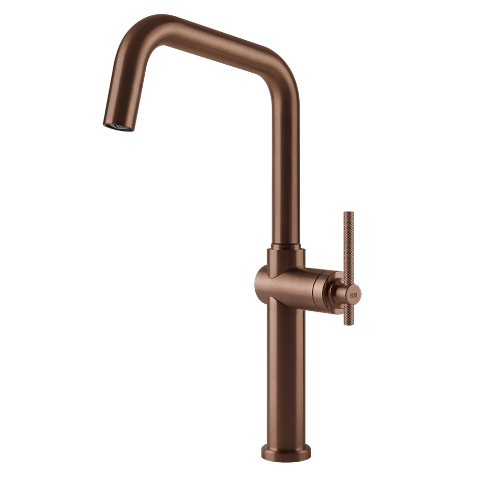 Gessi Sink Mixer 60650 in Copper Brushed Pvd