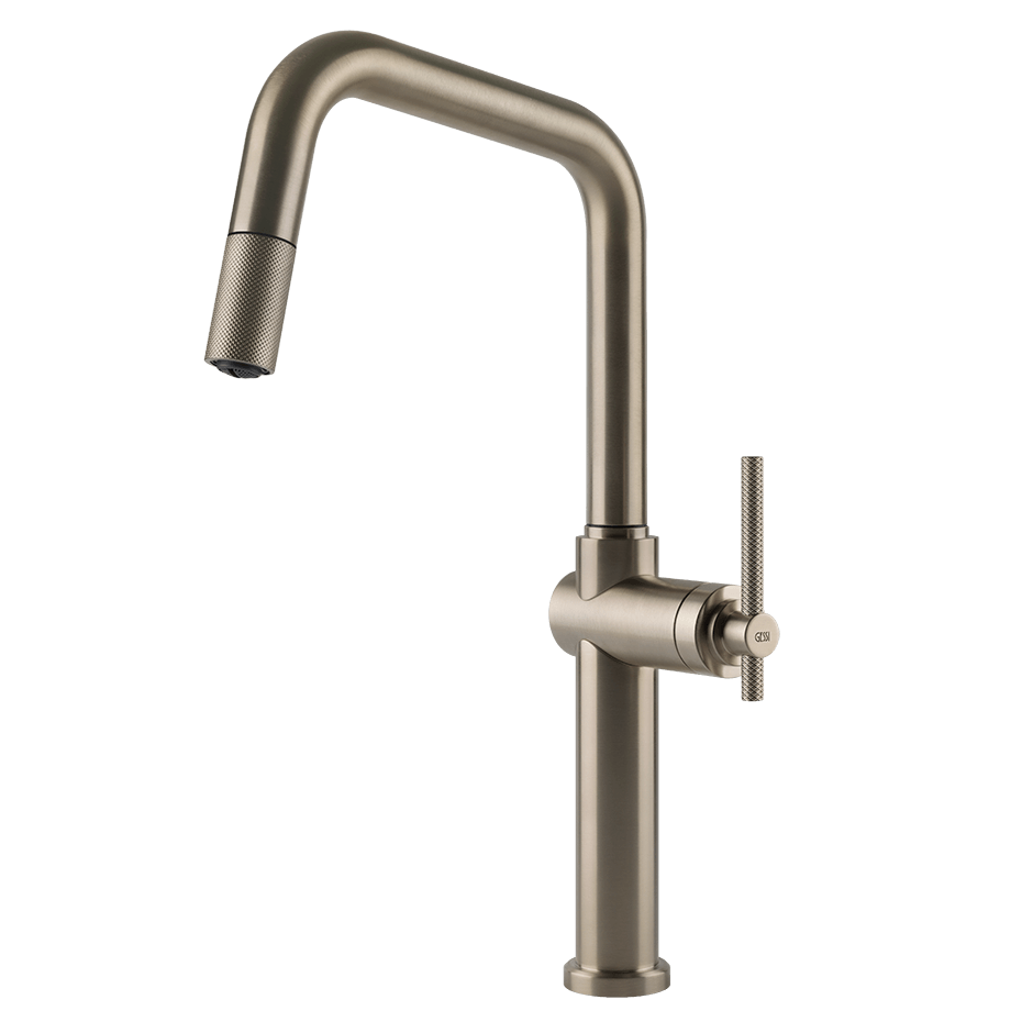 Gessi Sink Mixer 60652 in Finox Brushed Nickel