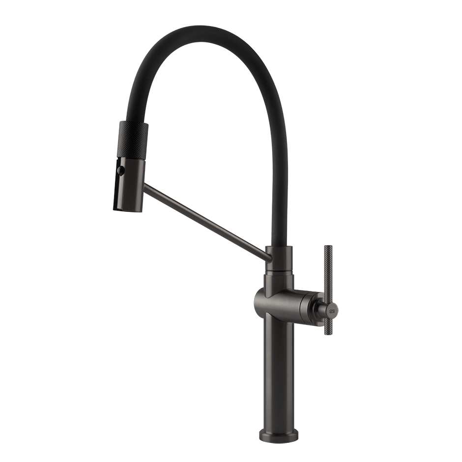 Gessi Sink Mixer 60664 in Black Metal Br. Pvd