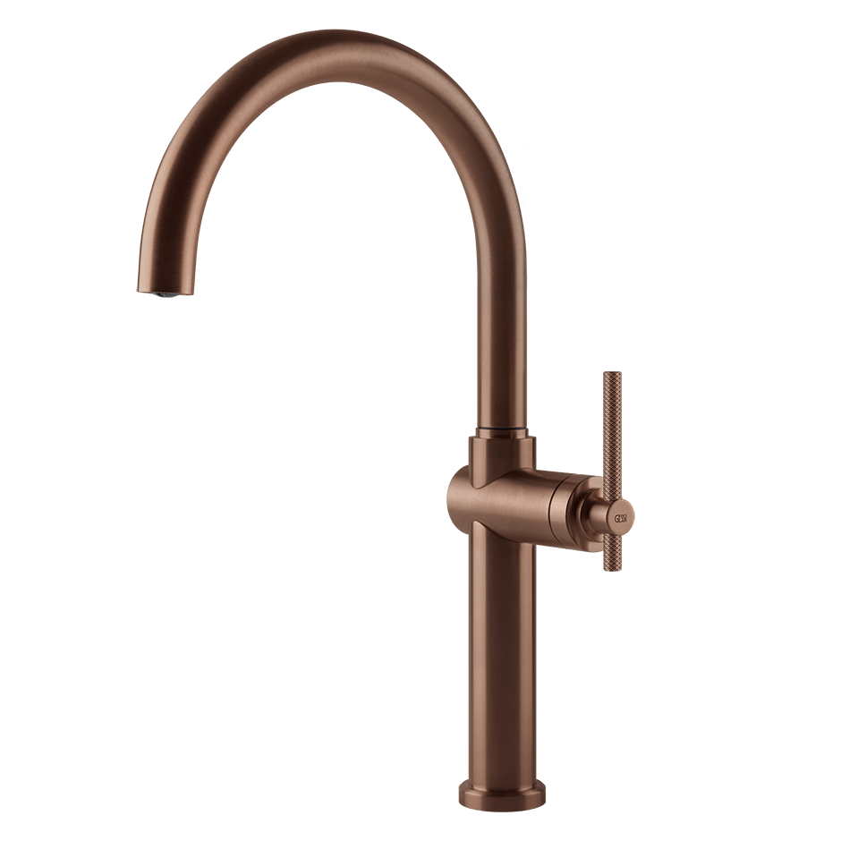 Gessi Sink Mixer 60670 in Copper Brushed Pvd