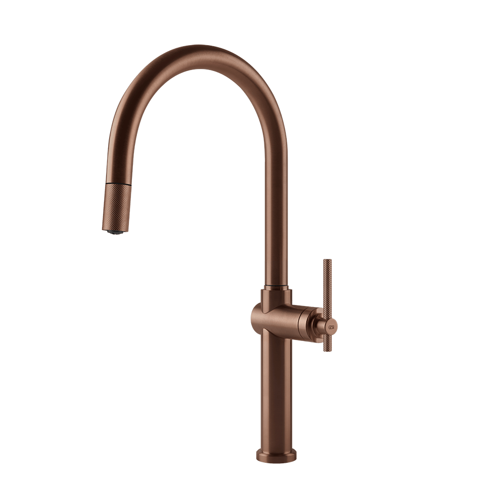 Gessi Sink Mixer 60672 in Copper Brushed Pvd