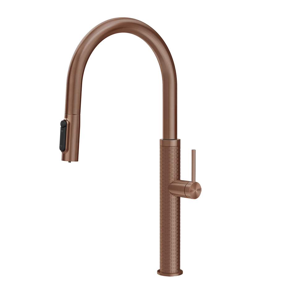Gessi Sink Mixer 60824 in Copper Brushed Pvd