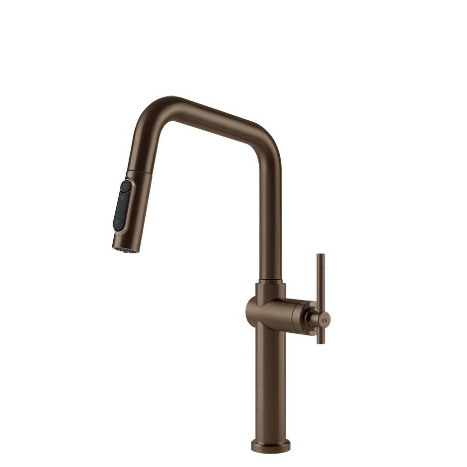 Gessi Sink Mixer 60852 in Coffee Bronze Brushed Pvd