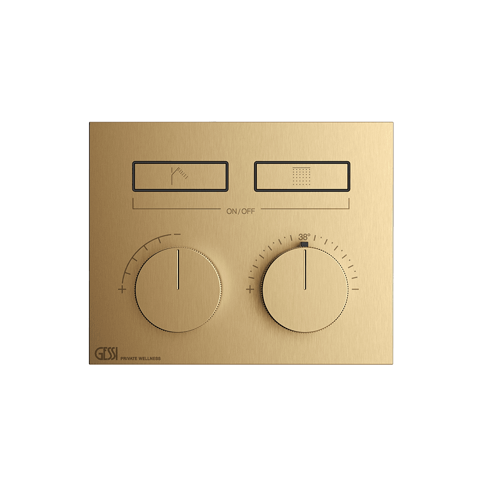 Gessi Shower Mixer 63004 in Warm Bronze Br. Pvd